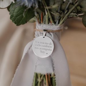 Cinta ramo seda gris