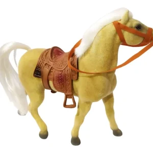 🐎 Caballito de Felpa con Silla – 21 cm