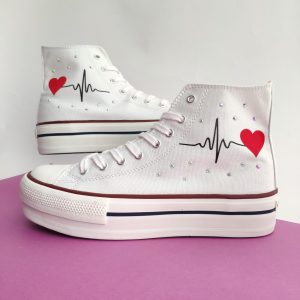 zapatillas personalizadas electrocardiograma