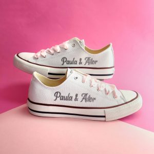 Zapatillas novia nombres purpurina