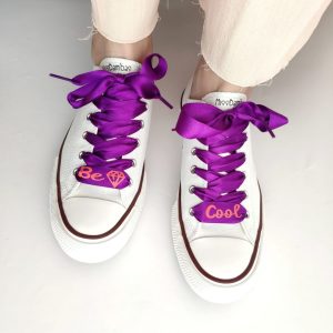 Cordones zapatillas morados cool