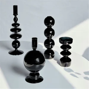 🖤 Candelabro Esfera — Vidrio de Borosilicato