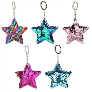 LLavero Estrella lentejuelas reversibles